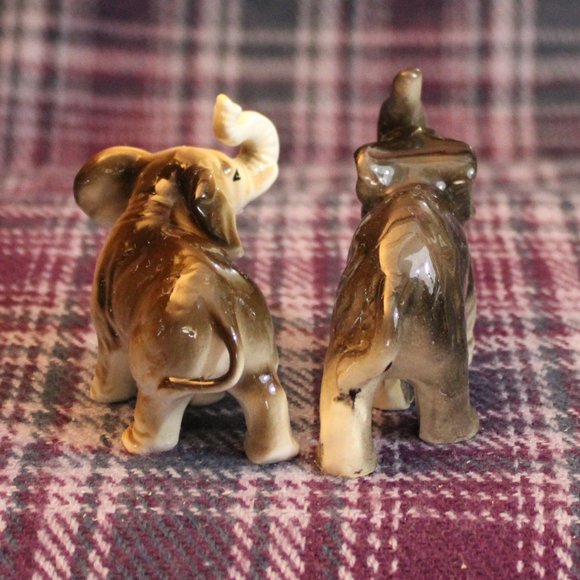 Vintage Japan Elephant Ceramic Figurines Lot of Two - Picture 5 of 12